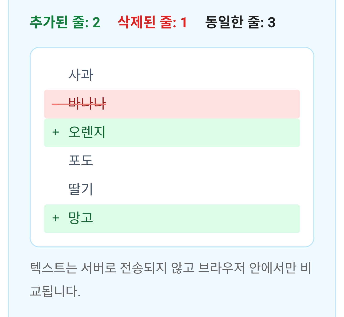 텍스트 비교기